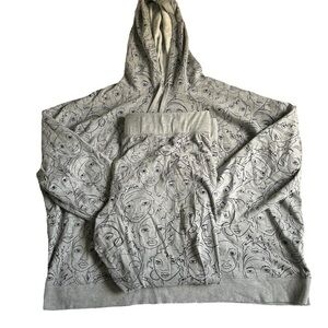 Well Worn Los Angeles Womens‎ Size 3X Gray Two Piece Hoodie Sweatpants Set